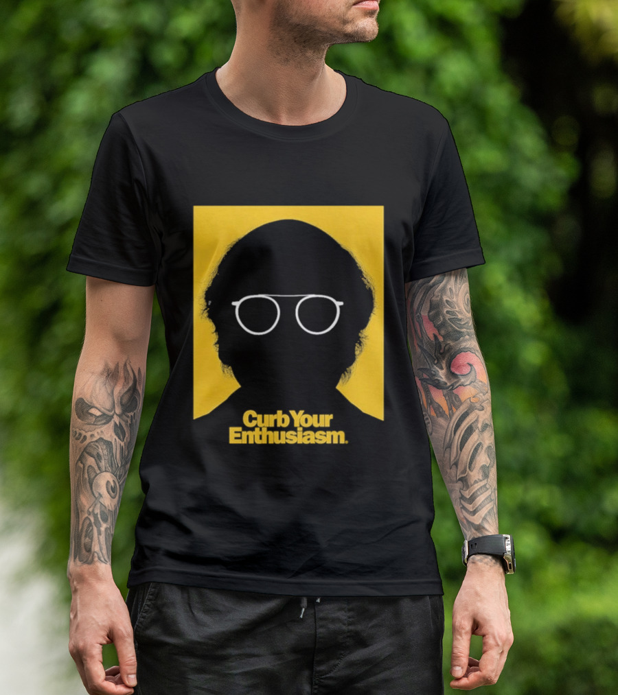 Curb Your Enthusiasm Larry David Silhouette Glasses T-Shirt