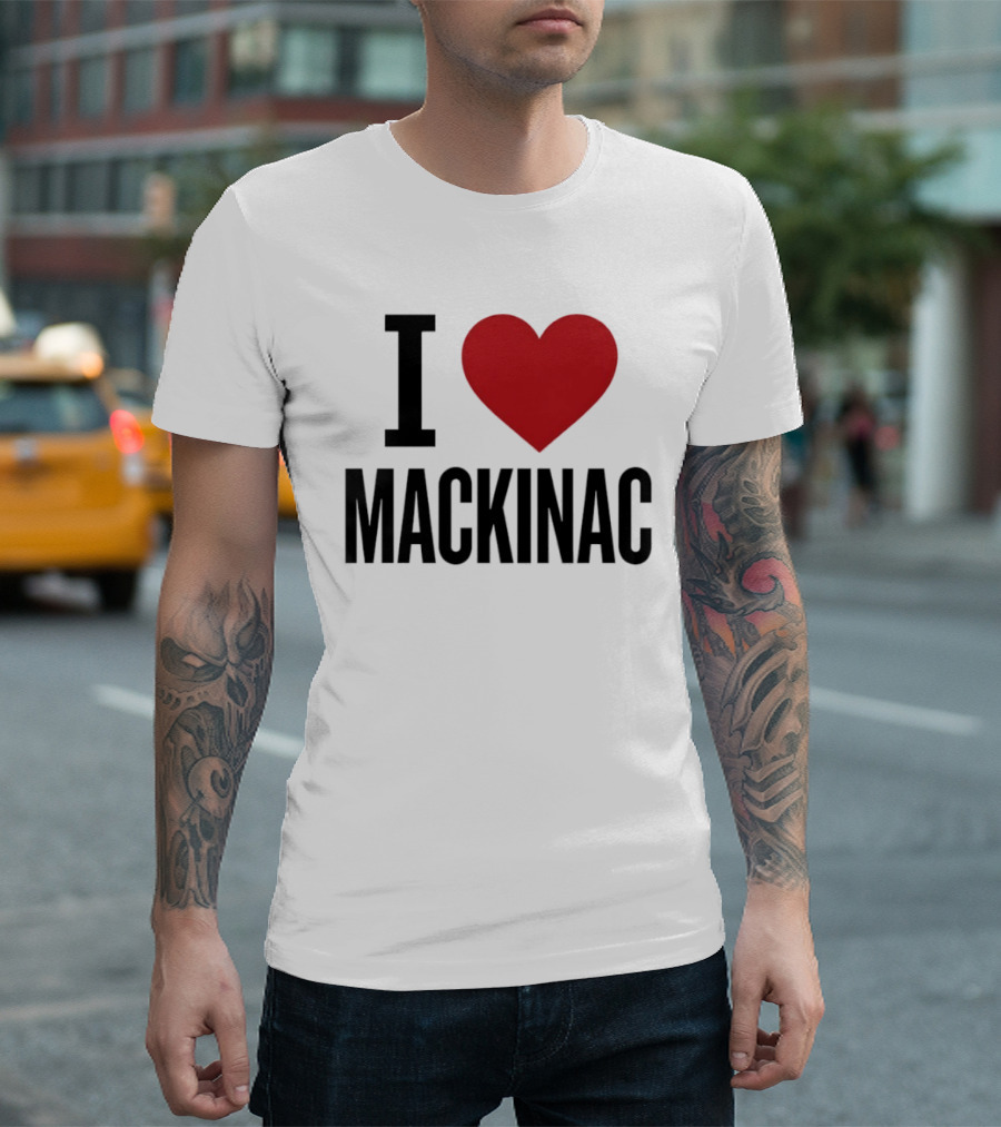 I Love Mackinac Michigan Travel Vacation T-Shirt