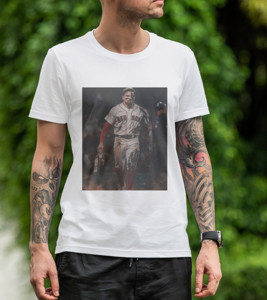 Caleb Durbin The Durbinator Red Sox Cyborg Player T-Shirt