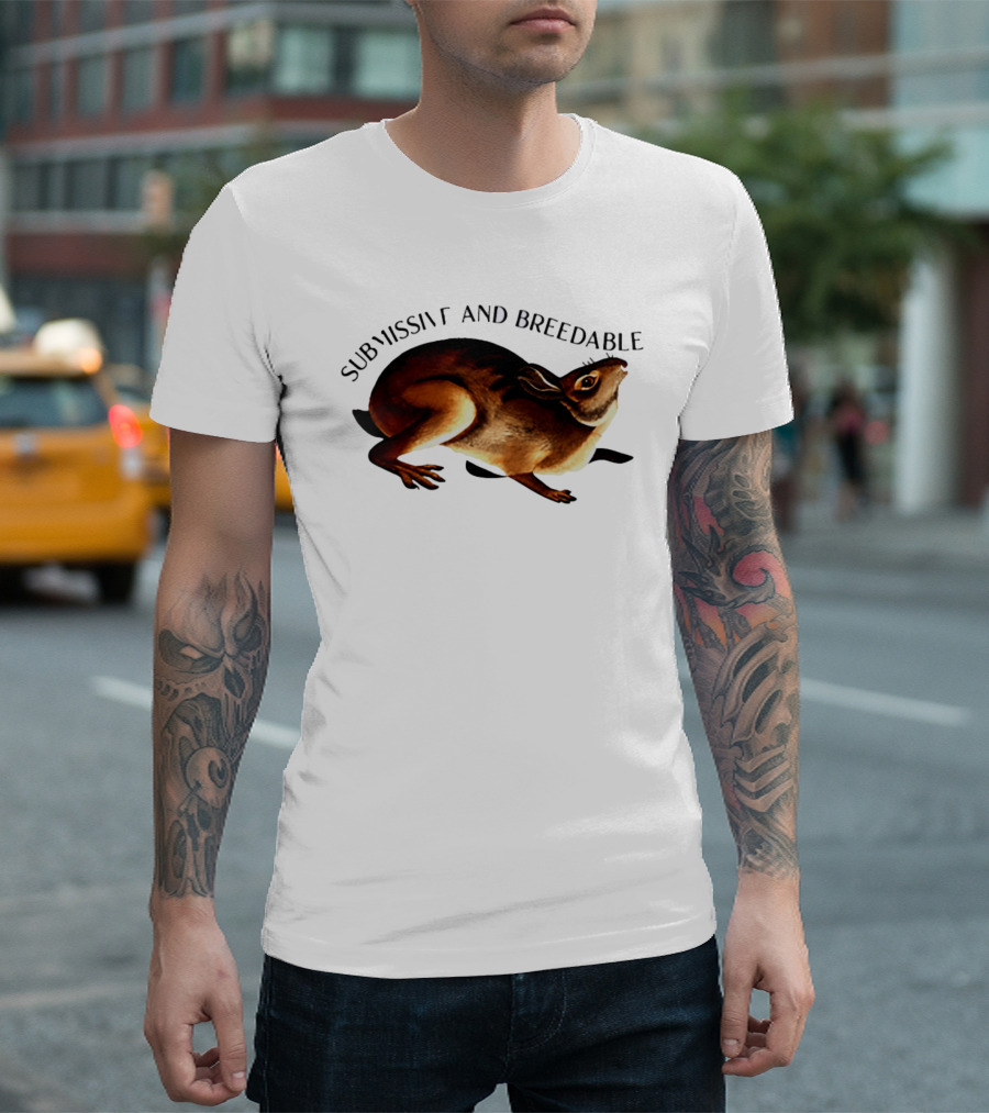Submissive And Breedable Rabbit Meme T-Shirt
