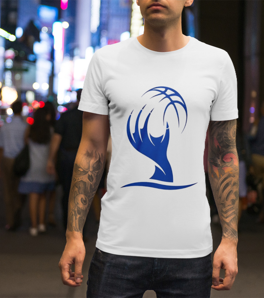 Cleveland Sirens The Claw Basketball Blue Wave T-Shirt