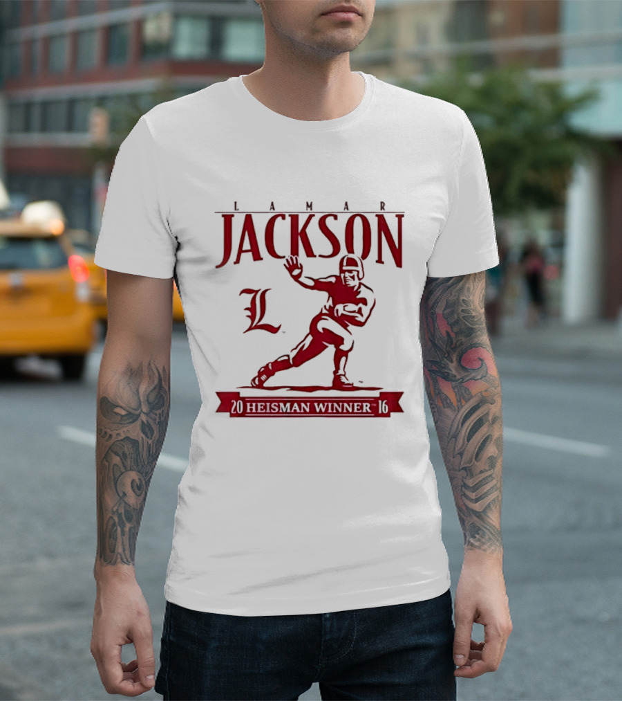 Lamar Jackson Louisville Football Heisman Winner 2016 T-Shirt