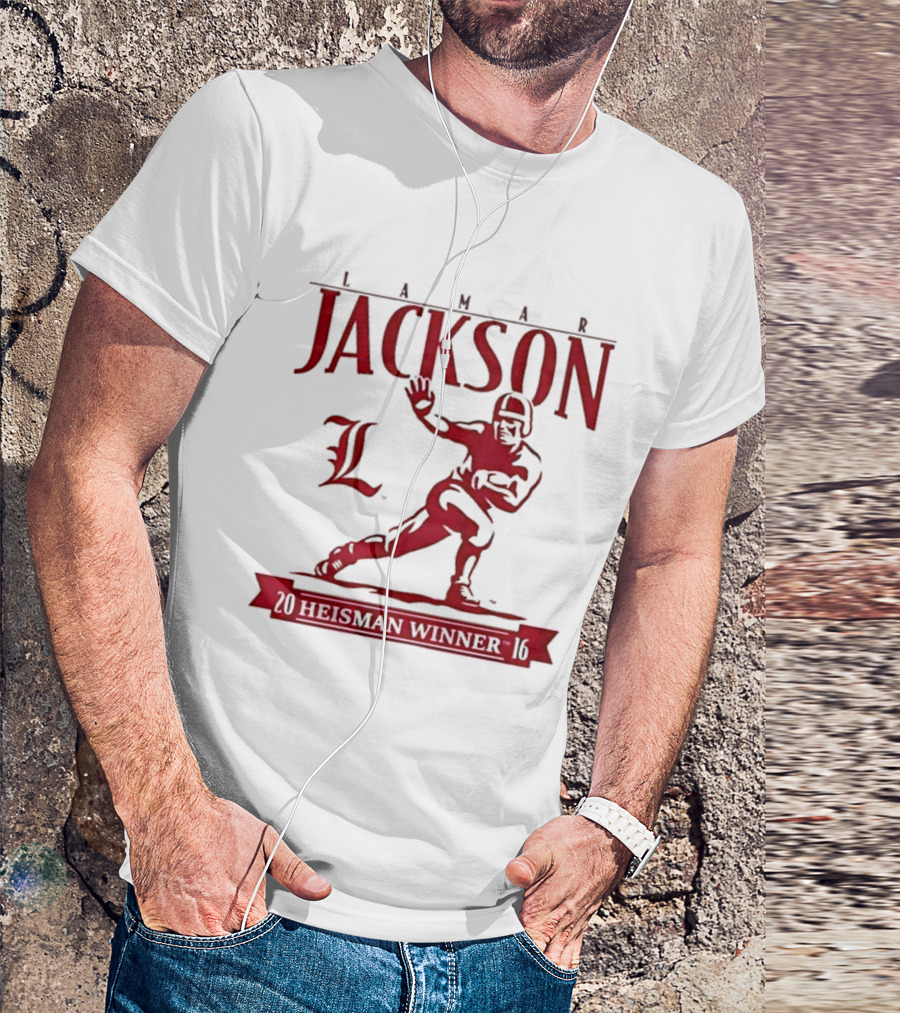 Lamar Jackson Louisville Football Heisman Winner 2016 T-Shirt