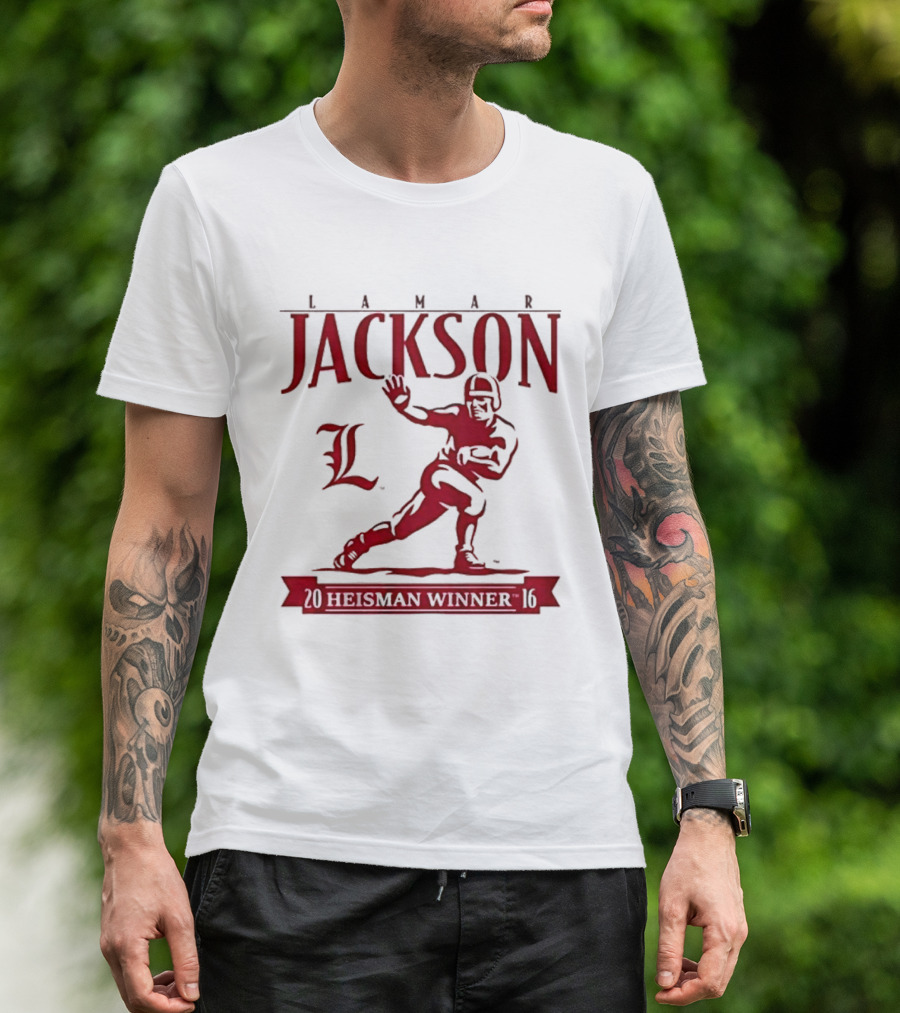 Lamar Jackson Louisville Football Heisman Winner 2016 T-Shirt