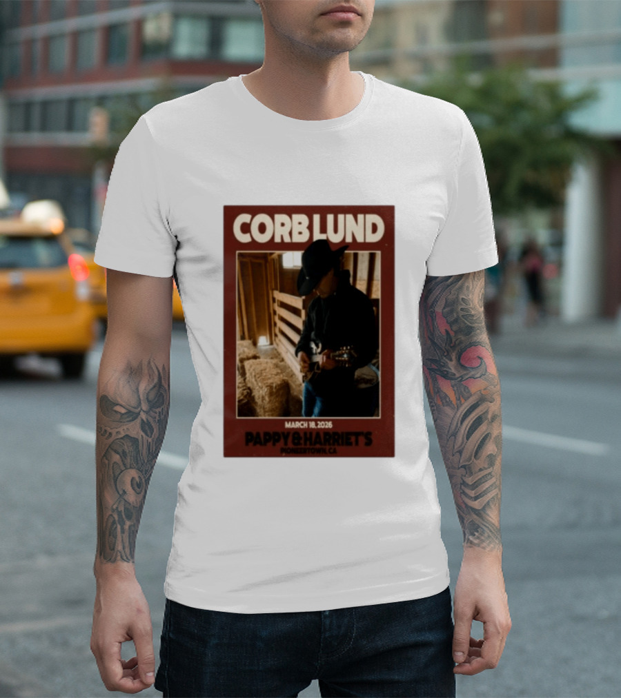 Corb Lund Live At Pappy & Harriet's Pioneertown CA March 18 2026 T-Shirt
