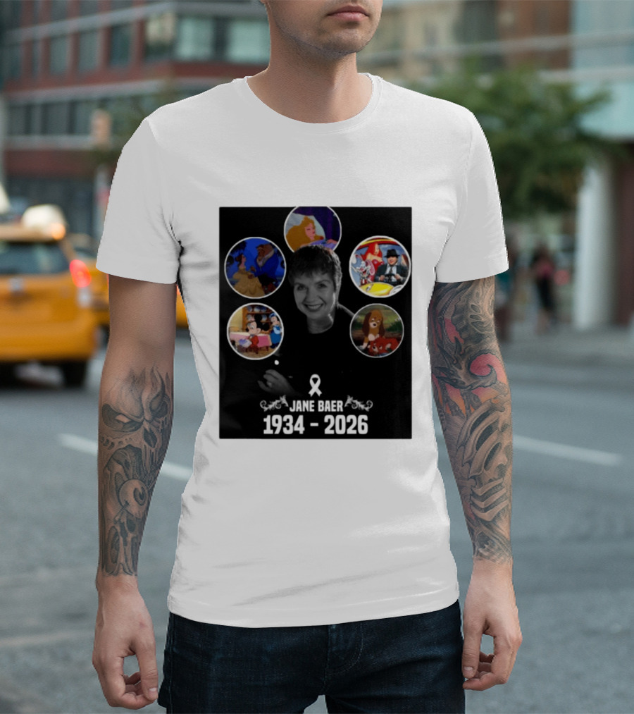 Jane Baer 1934 2026 Beauty And The Beast Sleeping Beauty Dumbo Mary Poppins Fox And The Hound Mickey Mouse T-Shirt