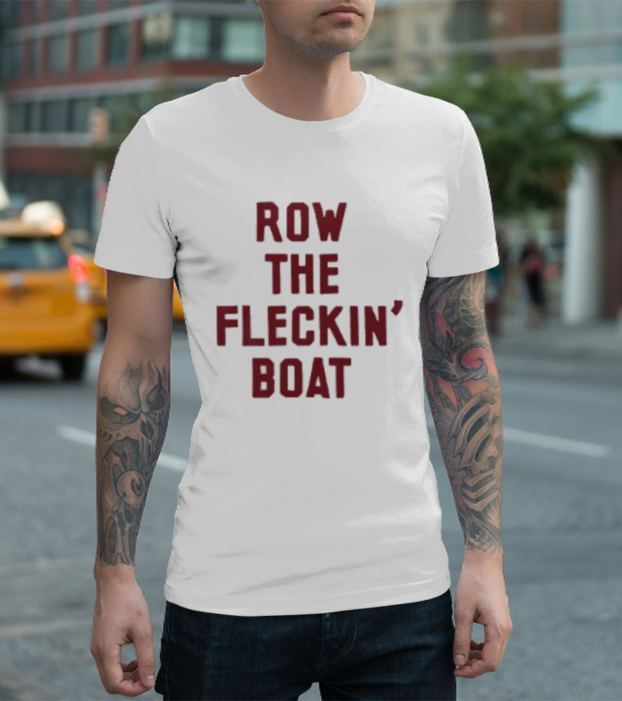 Row The Fleckin Boat Minnesota Vikings Football Fan T-Shirt