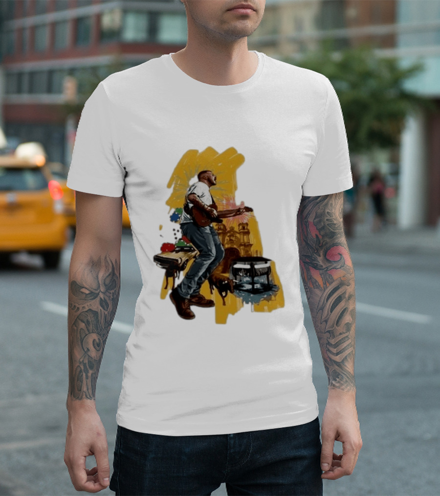 Zach Bryan Salt Lake City Utah August 7 2026 Tour Guitar Performance T-Shirt