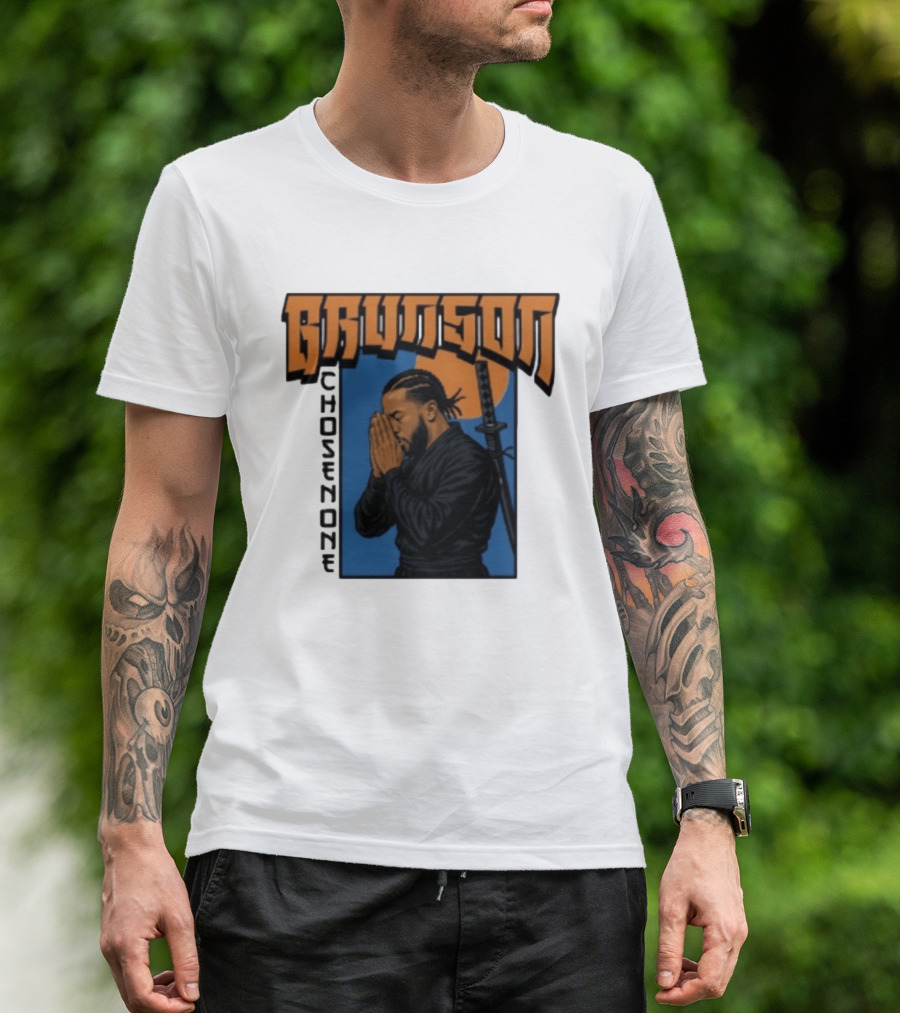 Brunson Chosen One Samurai Style Meditation And Sword T-Shirt