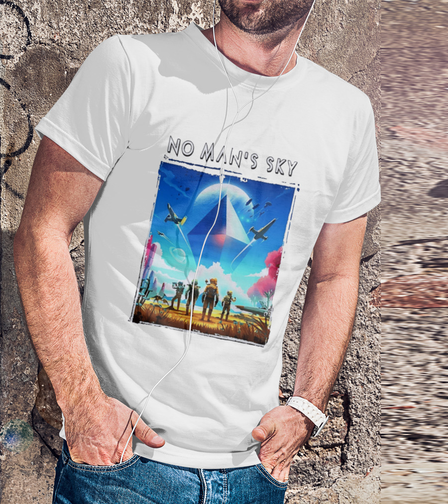No Man's Sky Adventure With Spacecrafts And Explorers T-Shirt
