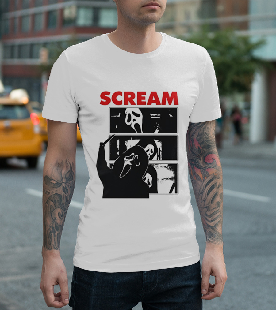 Scream Ghostface Slasher Horror Movie 90s T-Shirt