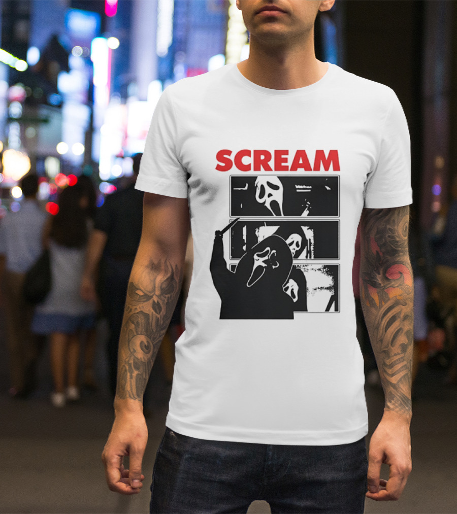 Scream Ghostface Slasher Horror Movie 90s T-Shirt
