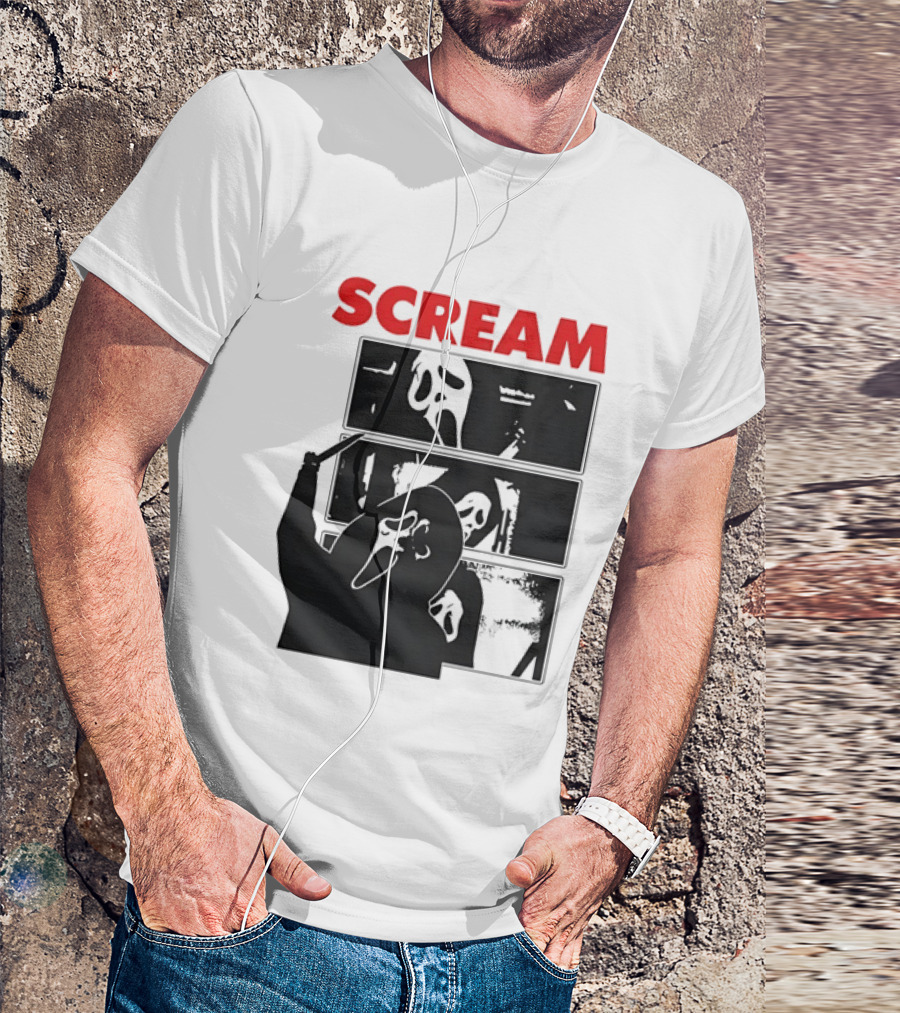 Scream Ghostface Slasher Horror Movie 90s T-Shirt