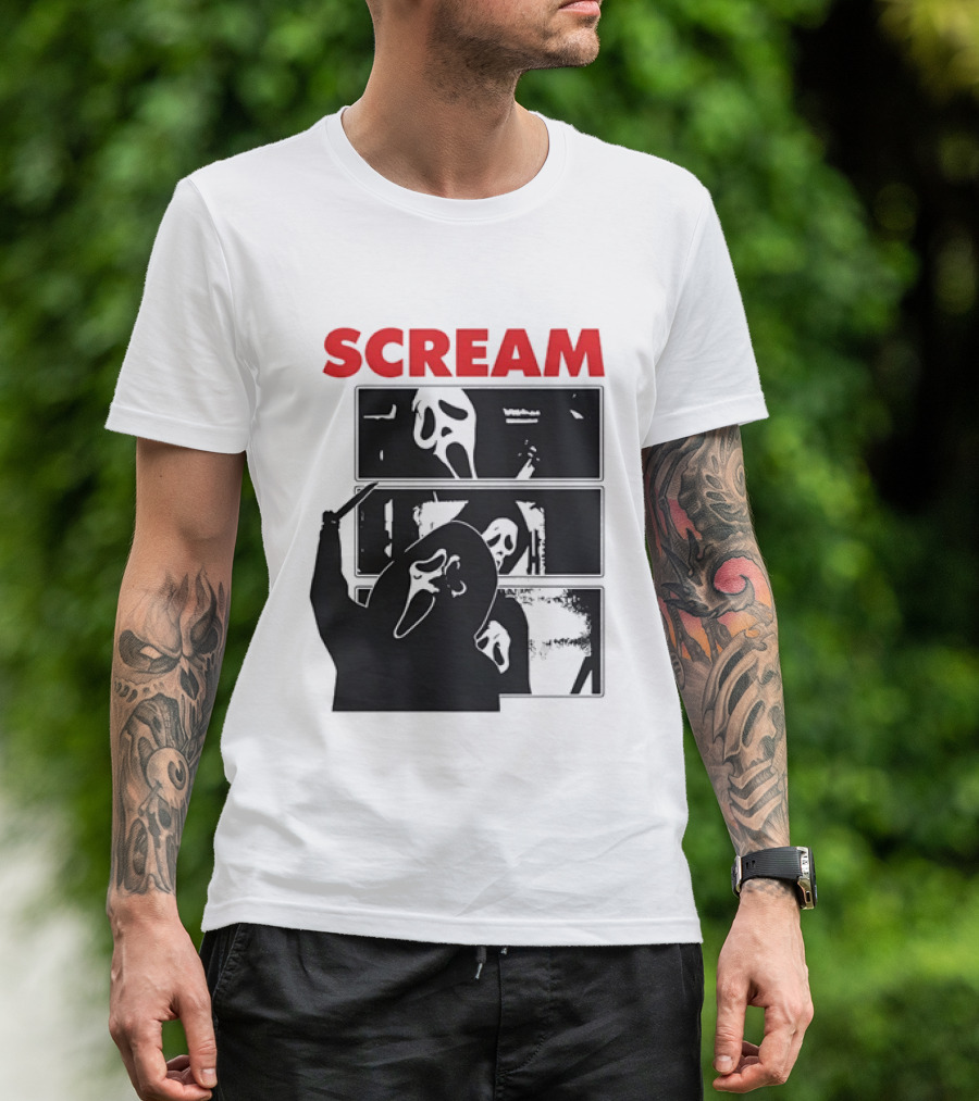 Scream Ghostface Slasher Horror Movie 90s T-Shirt