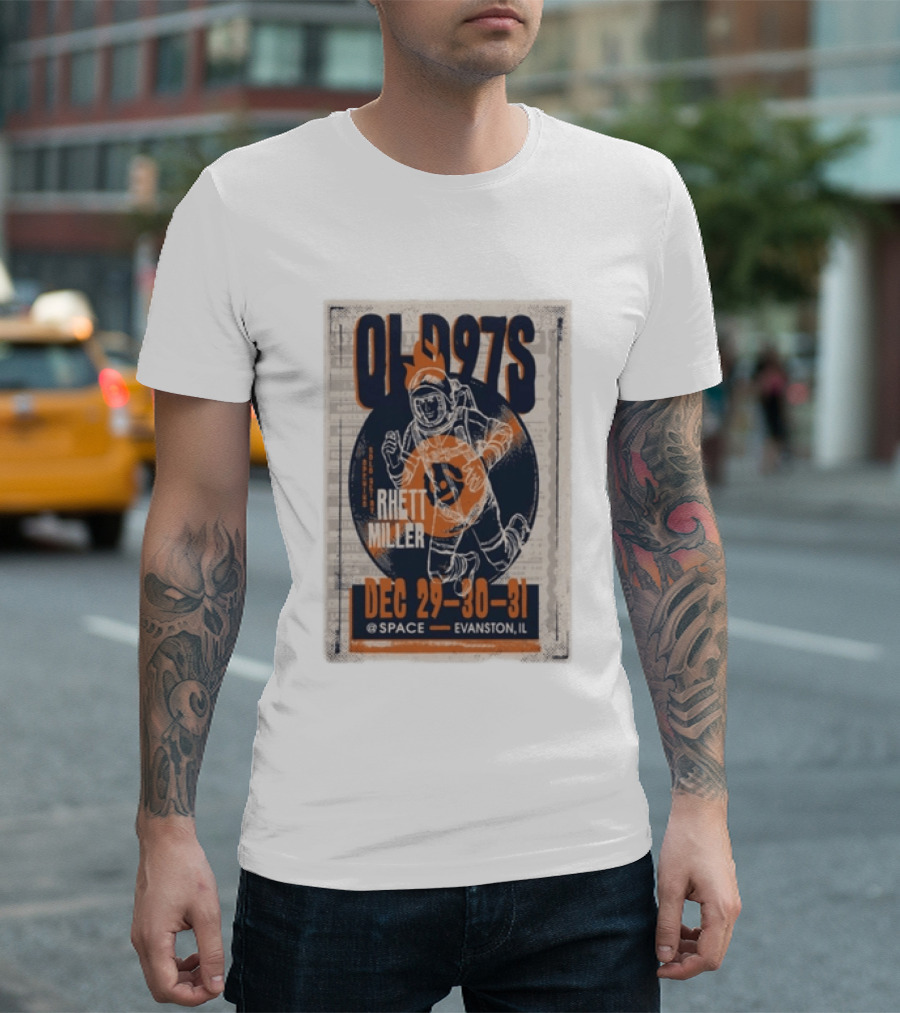 Old 97s Rhett Miller Dec 29 30 31 2025 Space Evanston Il T-Shirt