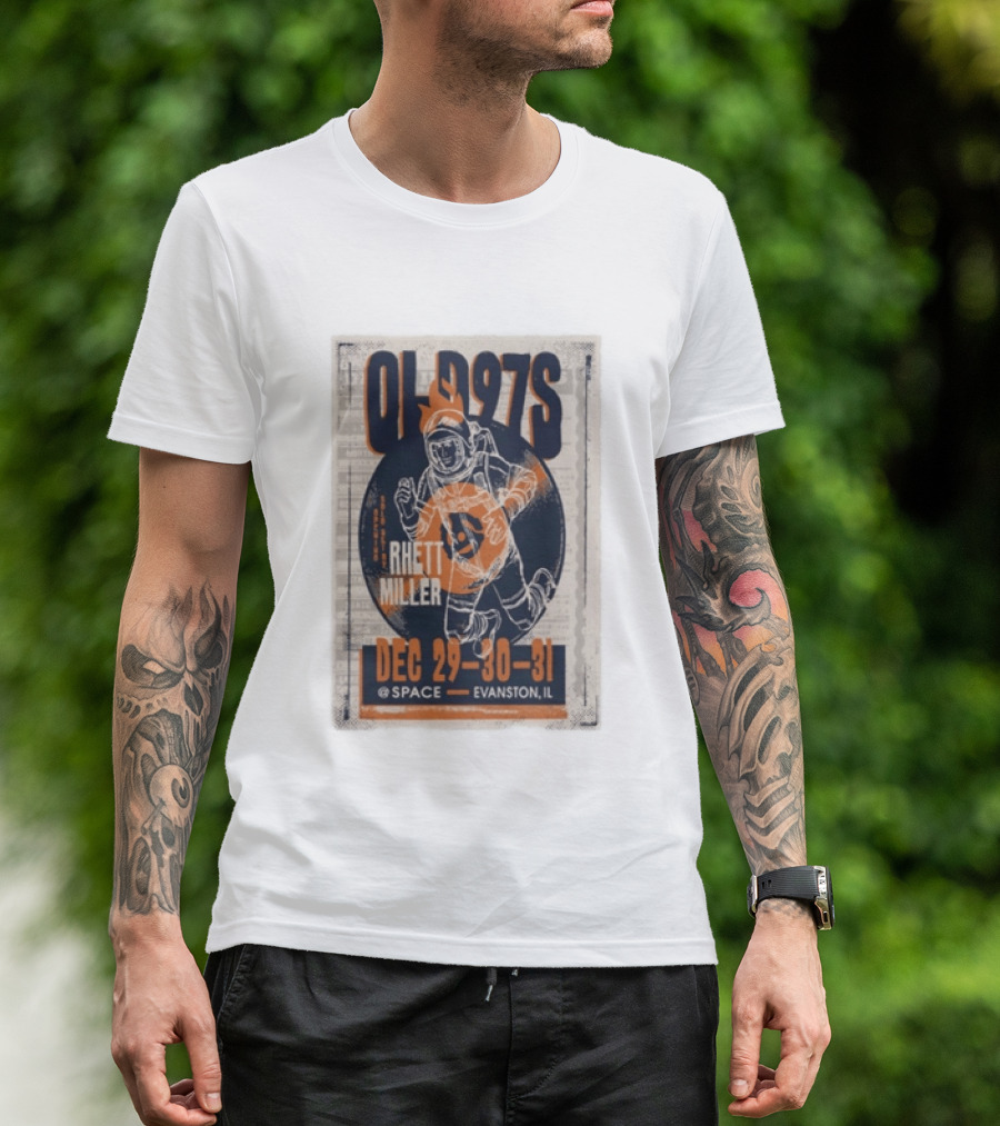 Old 97s Rhett Miller Dec 29 30 31 2025 Space Evanston Il T-Shirt