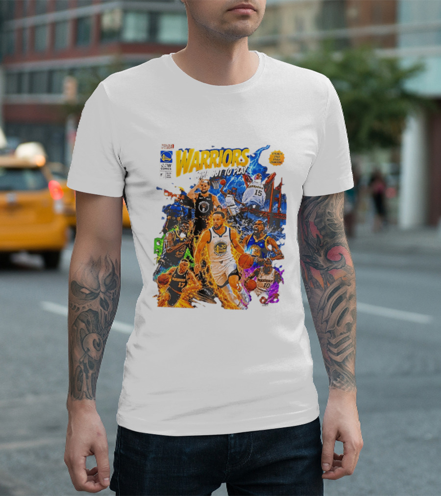 Golden State Warriors Come Out To Play Comic Book Marvel Oracle Arena T-Shirt