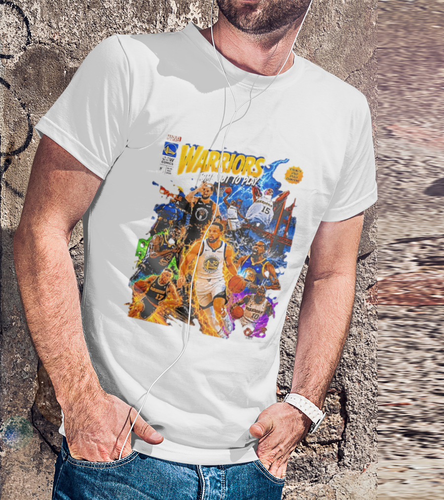 Golden State Warriors Come Out To Play Comic Book Marvel Oracle Arena T-Shirt