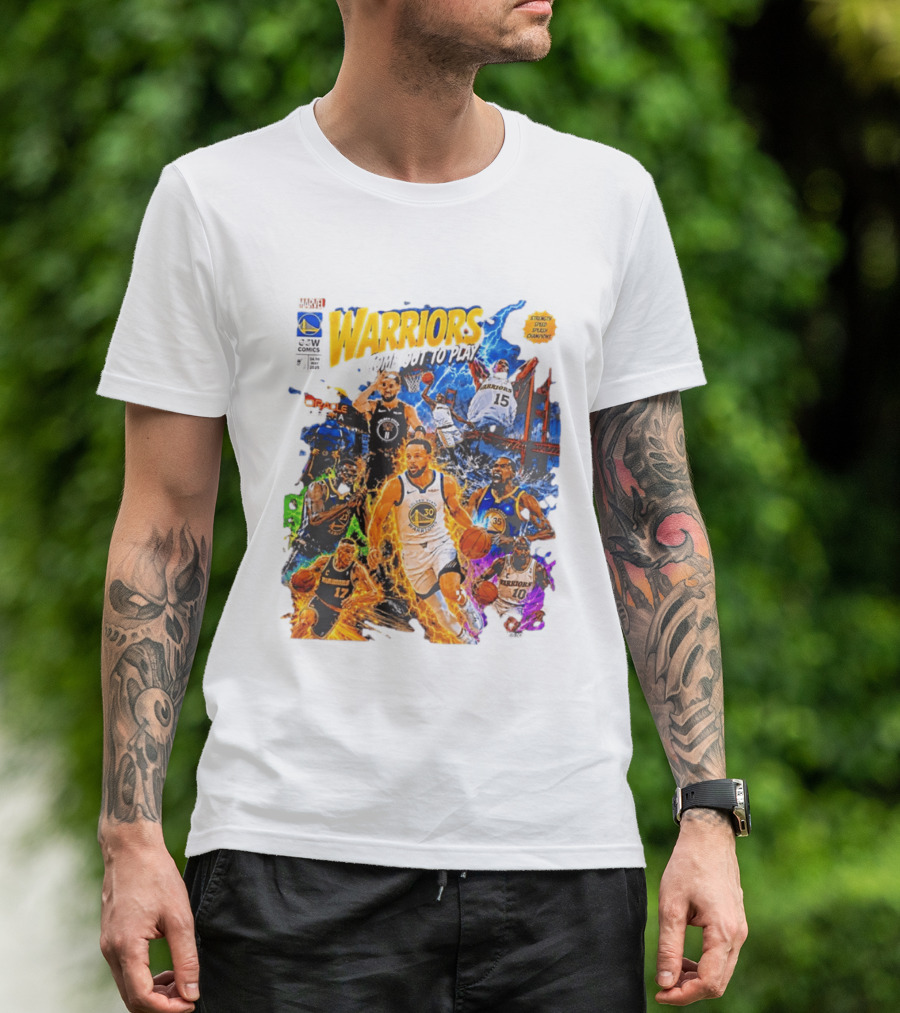 Golden State Warriors Come Out To Play Comic Book Marvel Oracle Arena T-Shirt