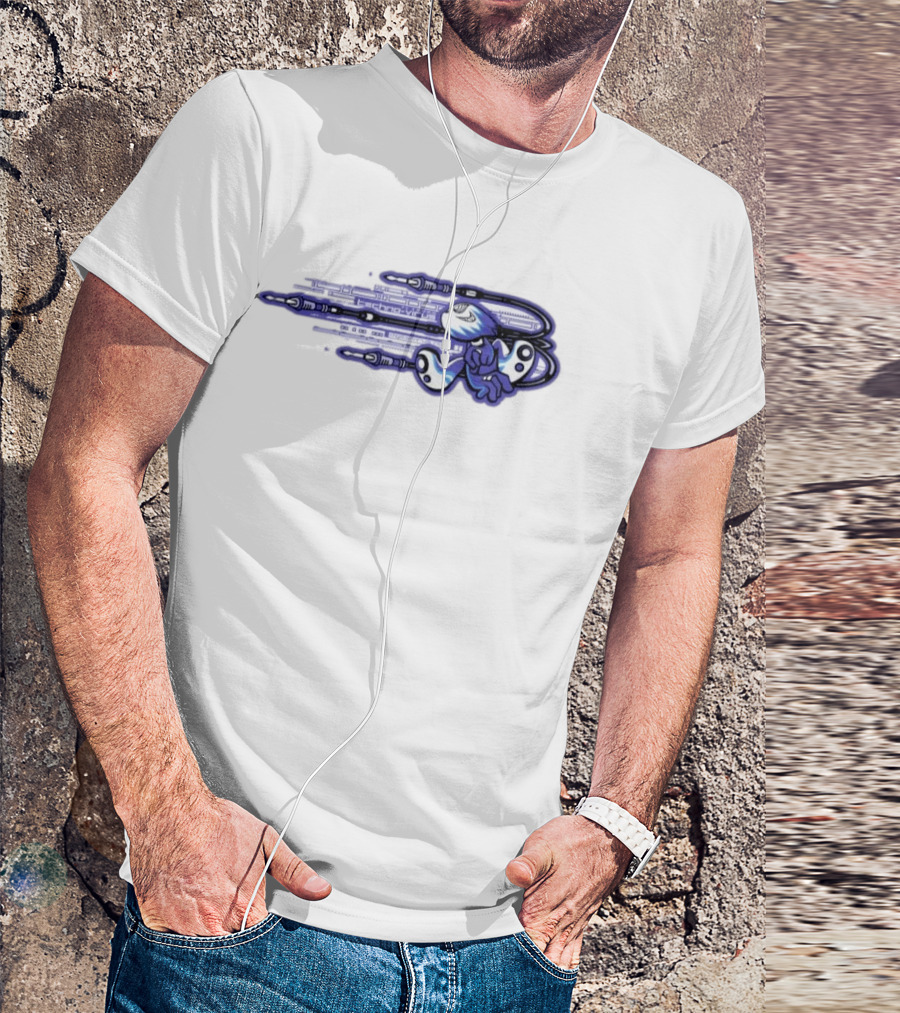 Techno Virus Digitalvirus No1 Cyber Character With Circuit T-Shirt
