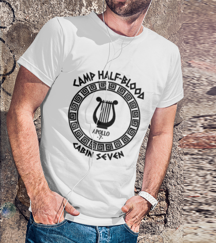 Camp Half Blood Apollo 7 Cabin Seven Lyre T-Shirt