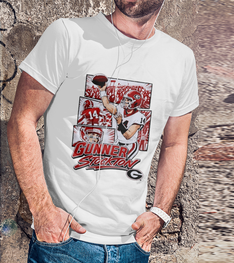 Gunner Stockton Georgia Bulldogs Football Player 14 T-Shirt