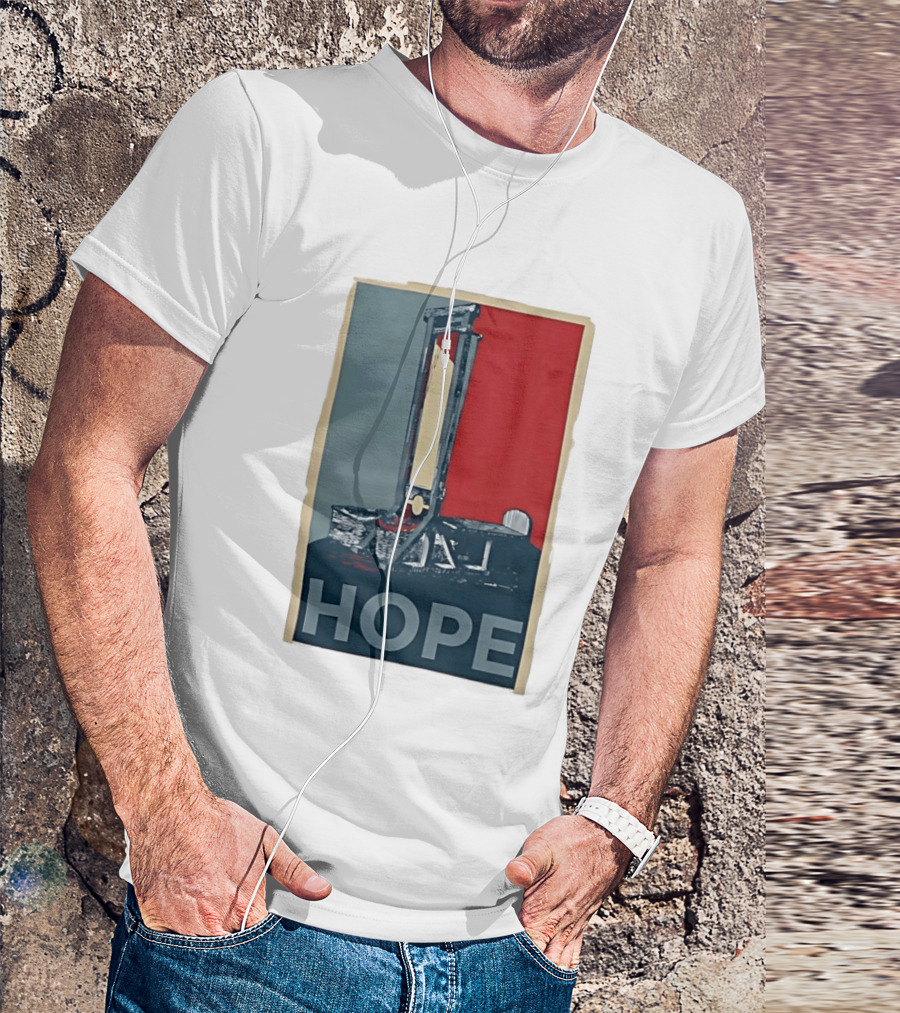 Hope Guillotine Vintage Style Political Icon Concept T-Shirt