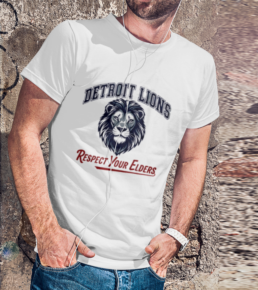 Detroit Lions Respect Your Elders T-Shirt