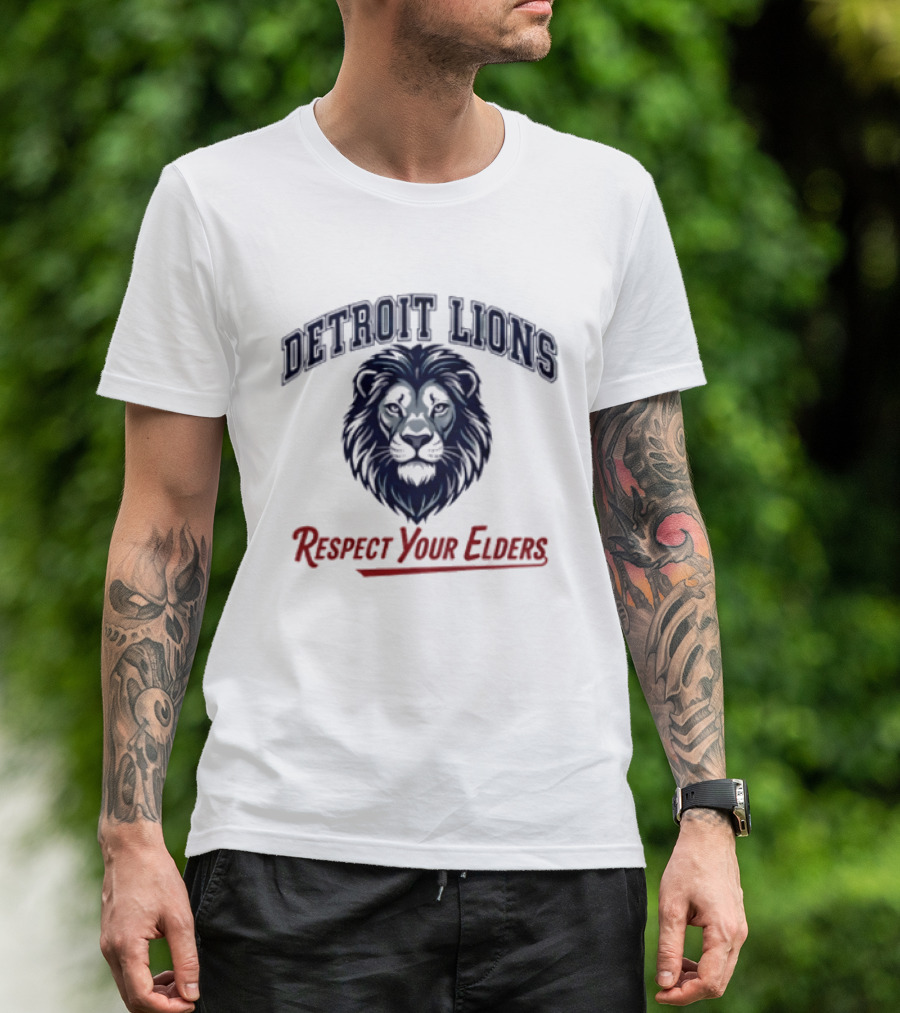 Detroit Lions Respect Your Elders T-Shirt