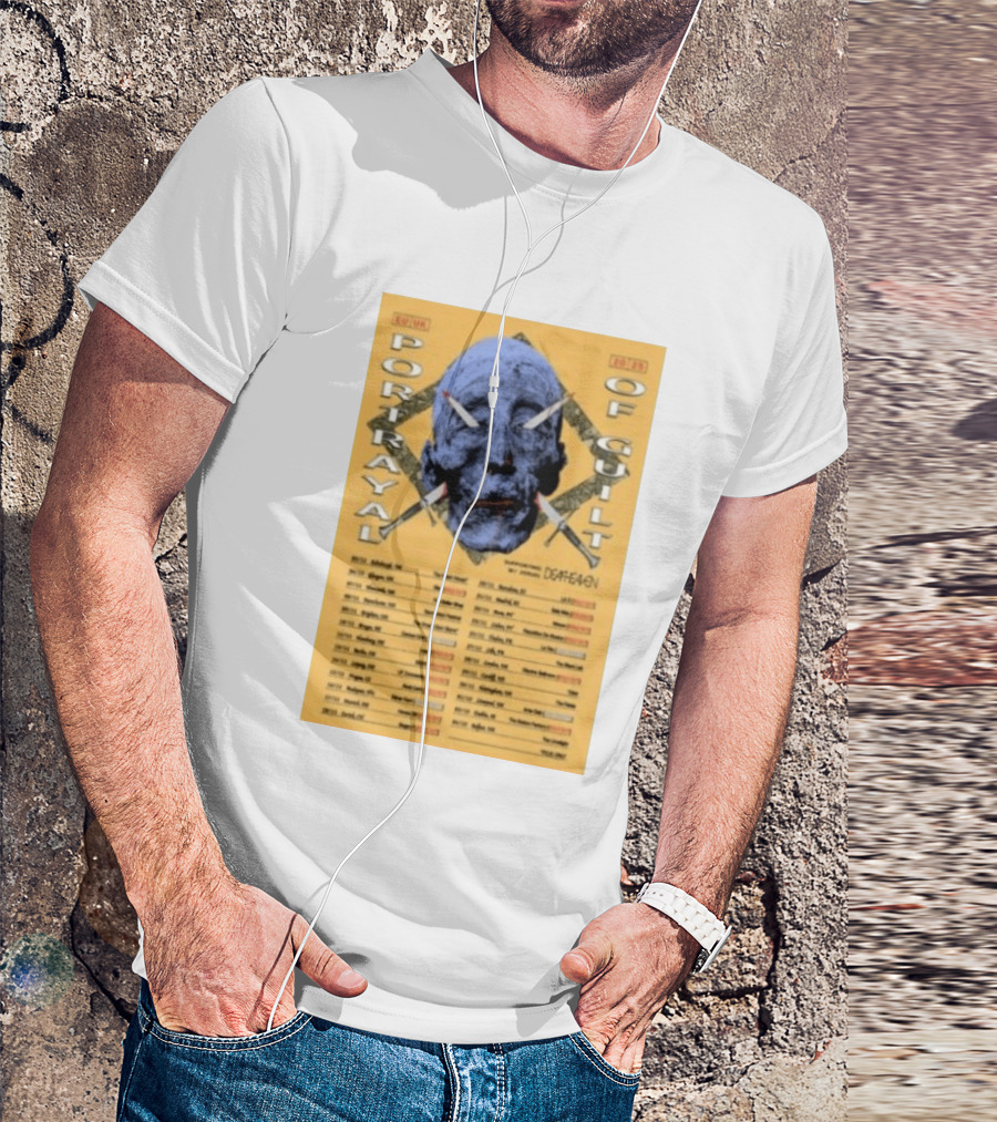 Portrayal Of Guilt Europe Tour 2025 Featuring Deafheaven Dates And Locations T-Shirt