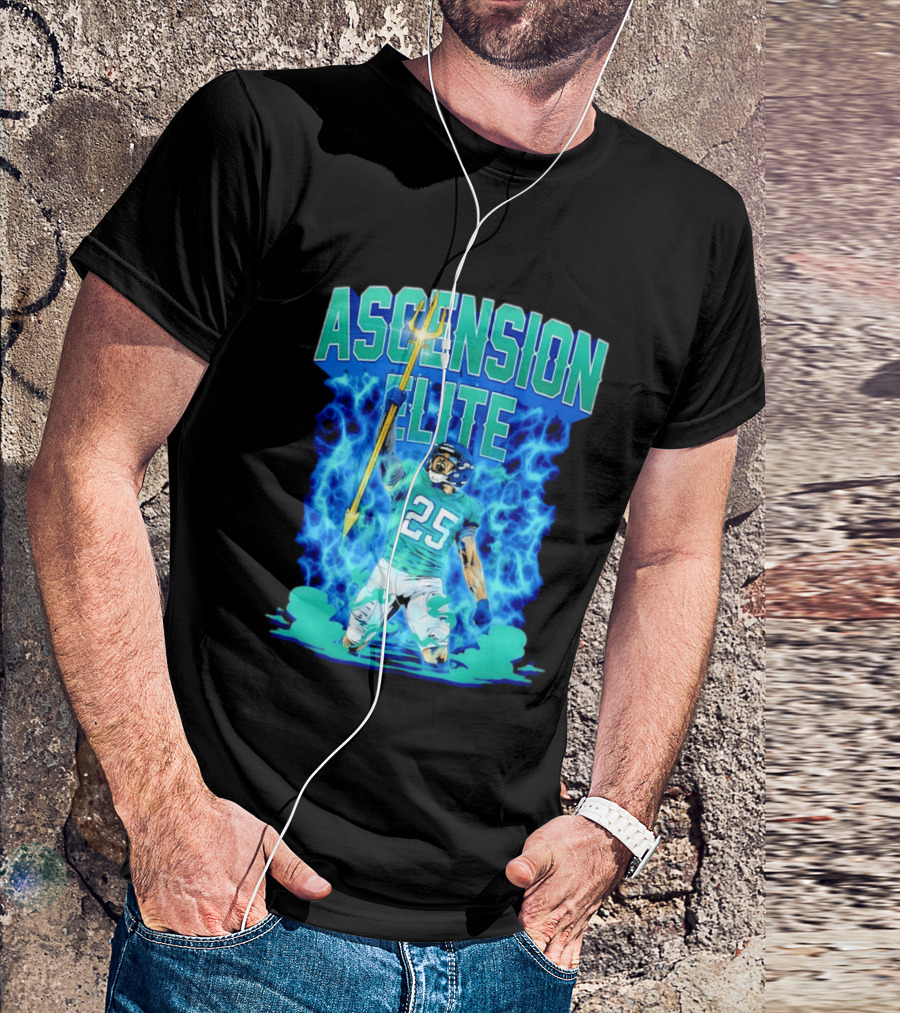 Ascension Elite 25 Football Player Trident Lightning Energy T-Shirt