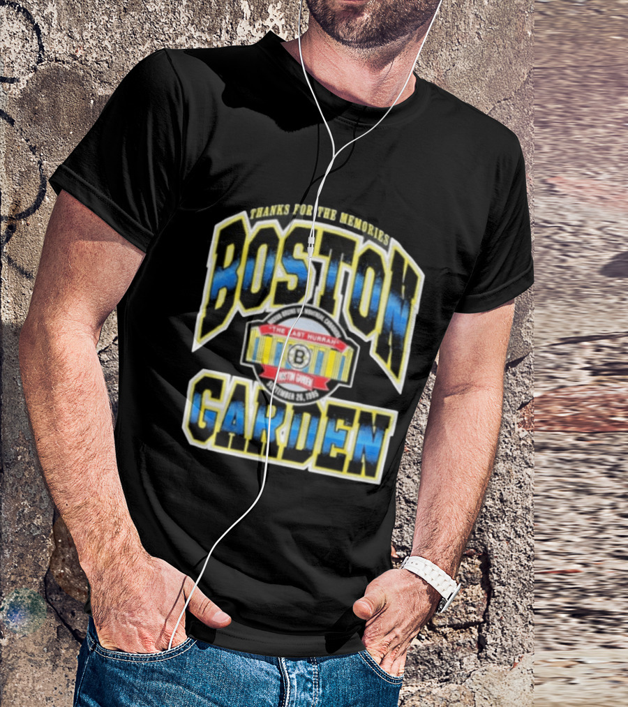 Boston Bruins Boston Garden Thanks For The Memories The Last Hurrah September 28 1995 T-Shirt