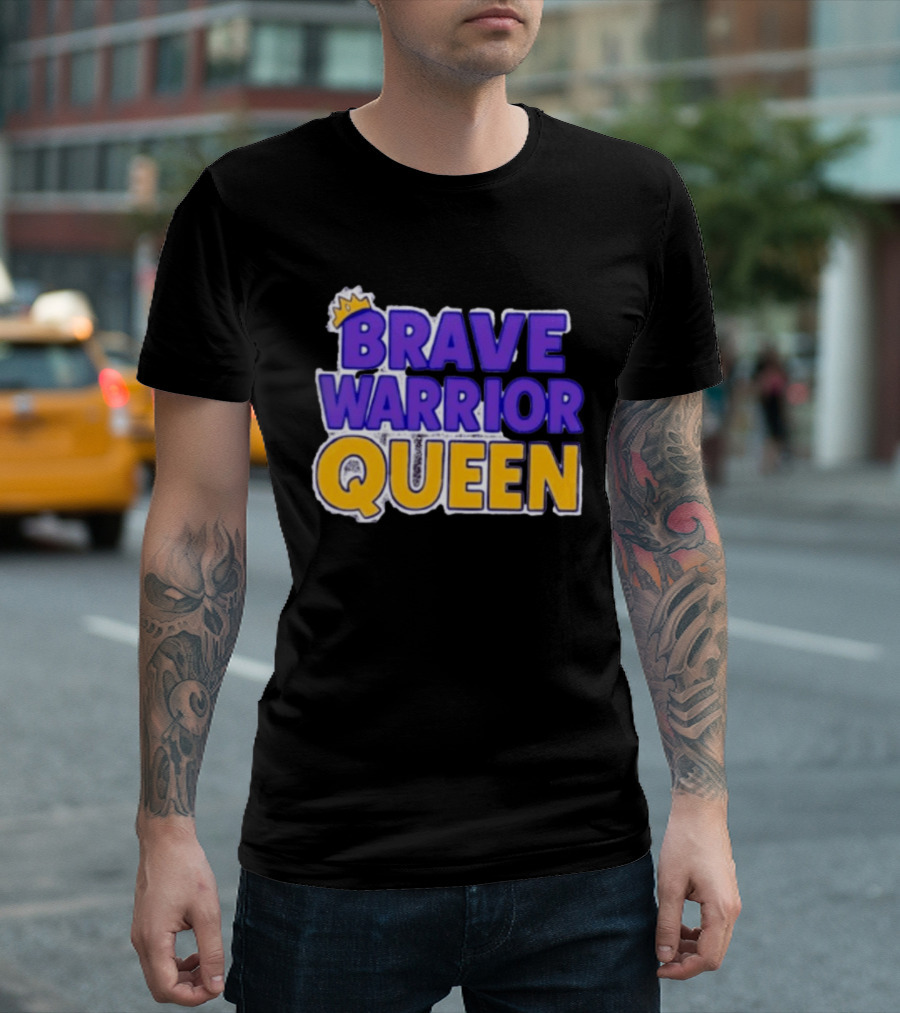 Brave Warrior Queen Crowned T-Shirt