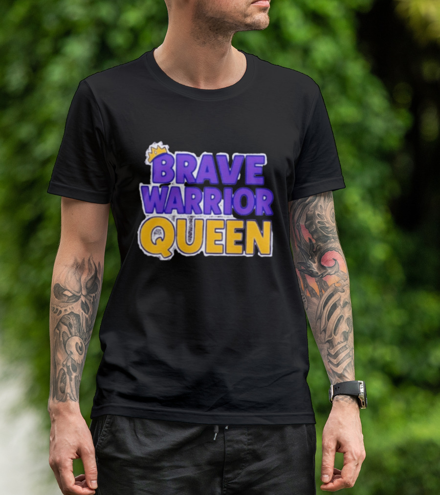 Brave Warrior Queen Crowned T-Shirt
