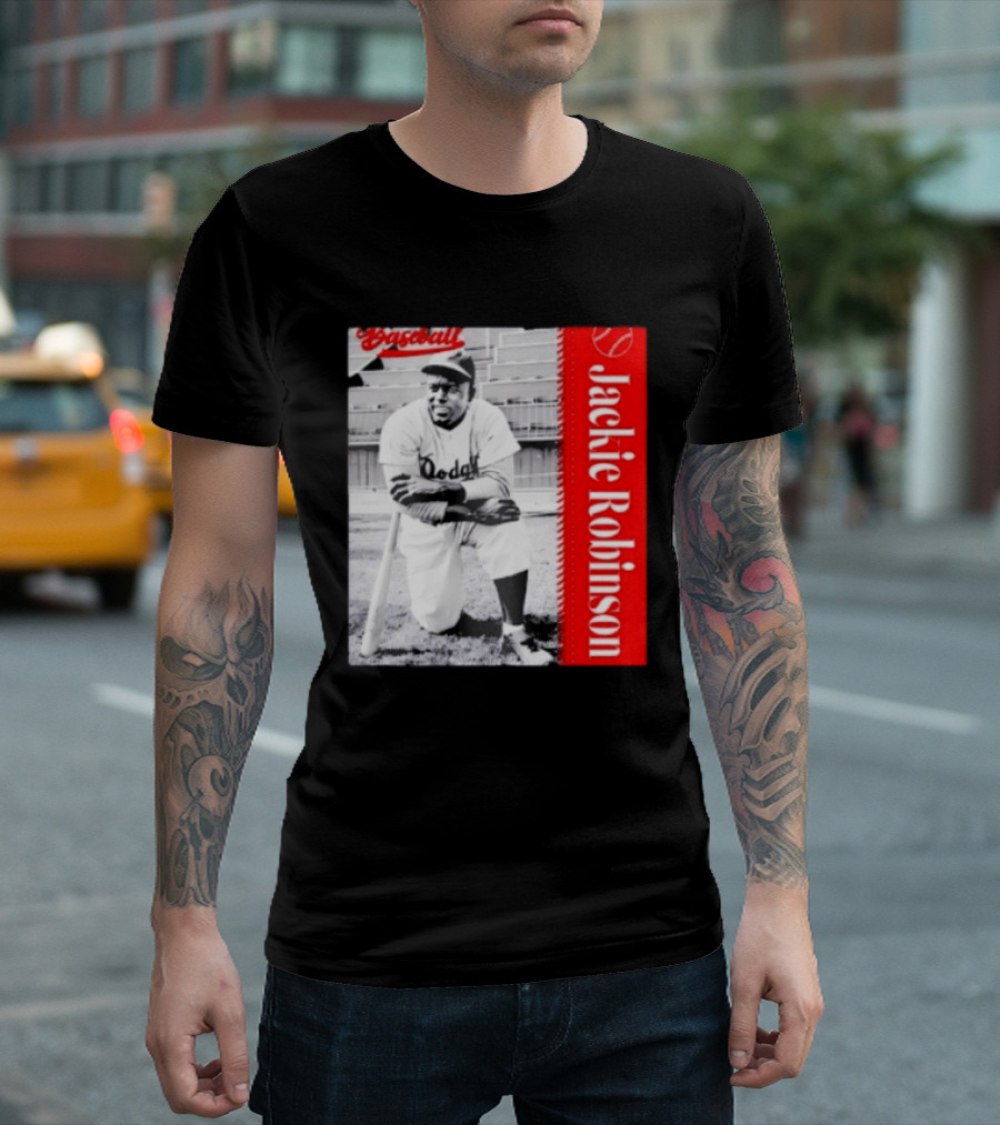 Jackie Robinson Brooklyn Dodgers MLB Baseball Legend T-Shirt