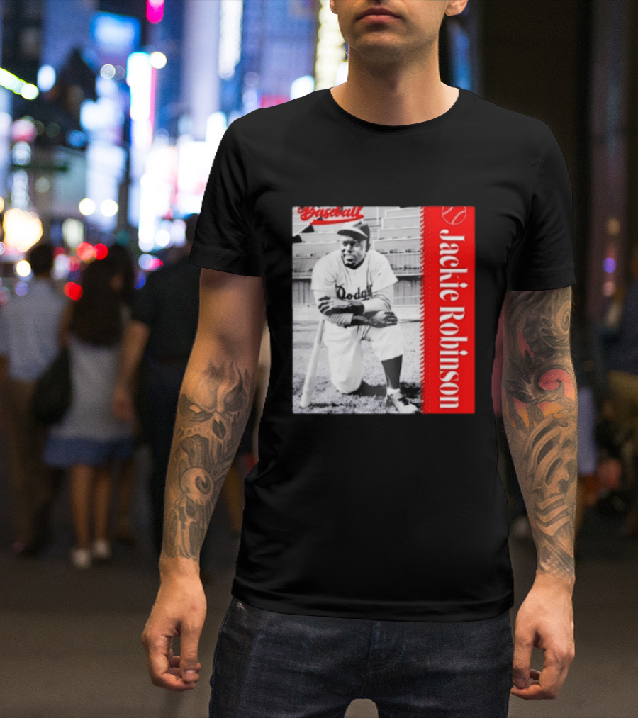 Jackie Robinson Brooklyn Dodgers MLB Baseball Legend T-Shirt