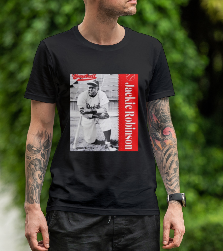 Jackie Robinson Brooklyn Dodgers MLB Baseball Legend T-Shirt