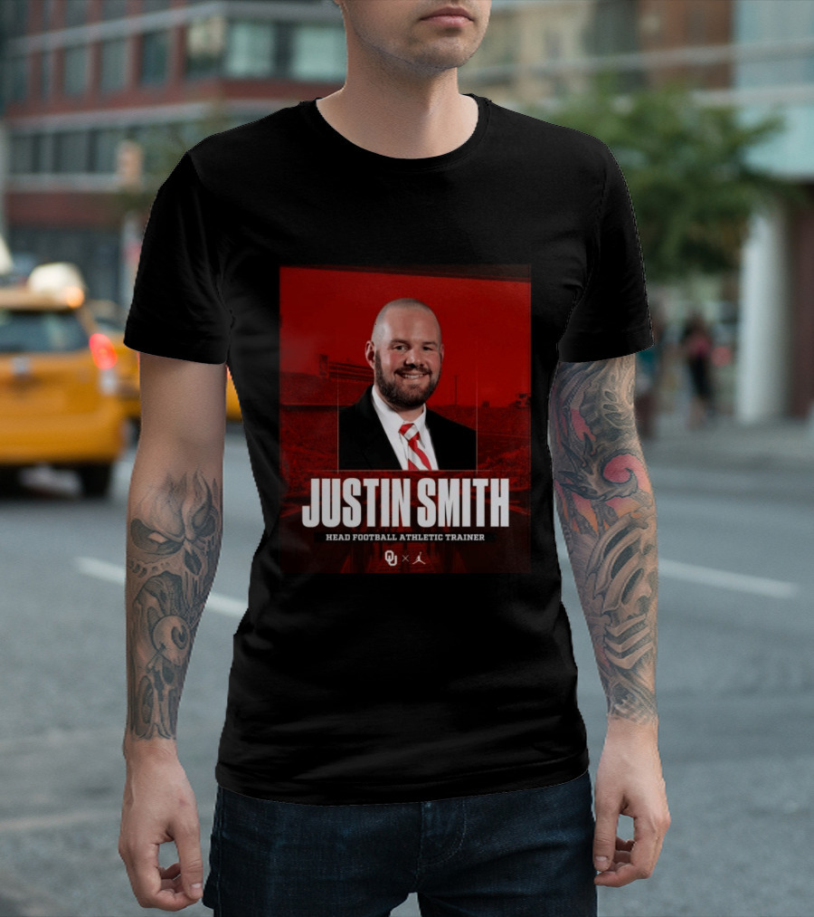 Justin Smith Oklahoma Head Football Athletic Trainer OU T-Shirt