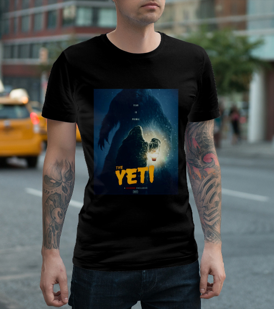 Fear Is Primal The Yeti A Shudder Exclusive AMC Lantern Shadowy Figure T-Shirt