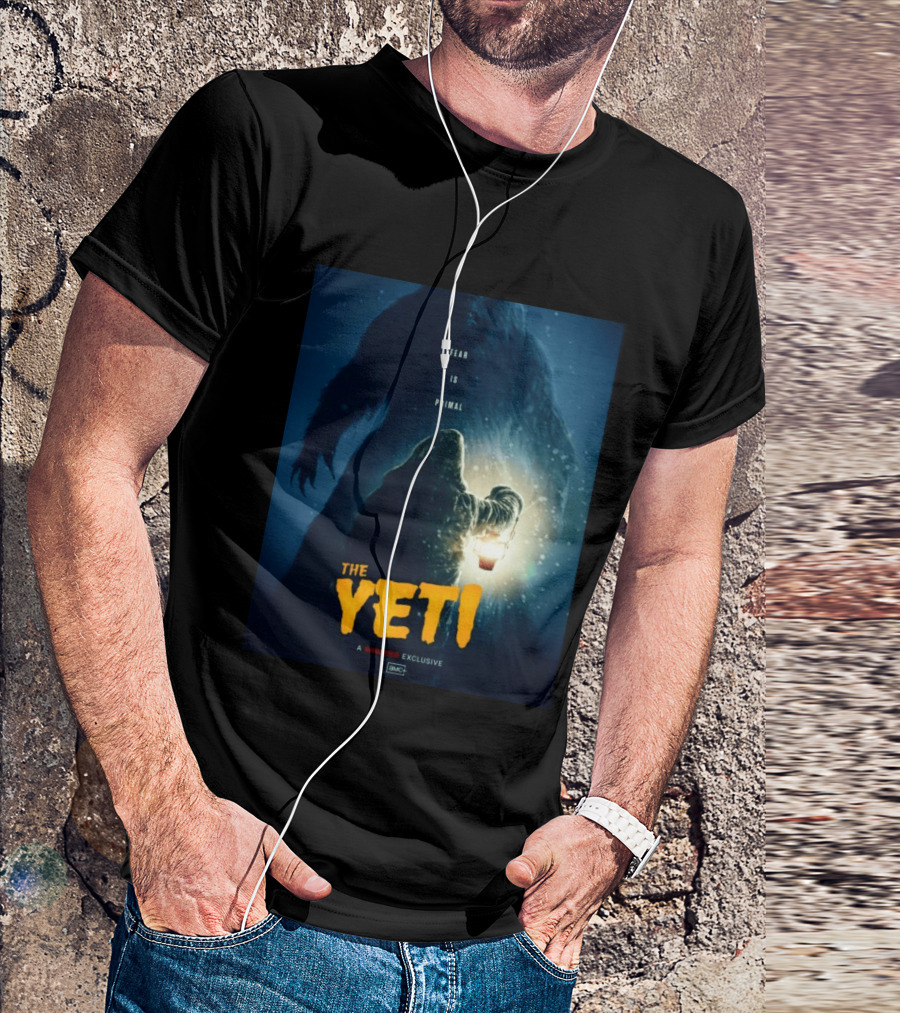 Fear Is Primal The Yeti A Shudder Exclusive AMC Lantern Shadowy Figure T-Shirt