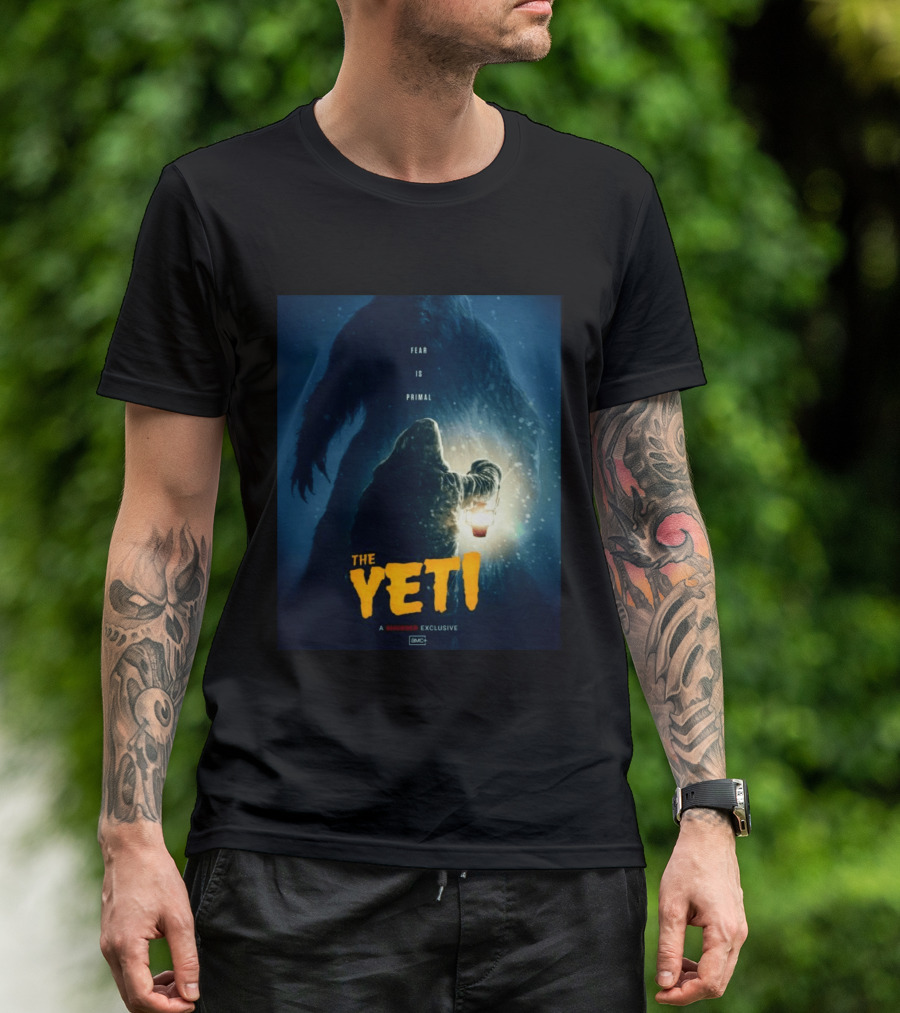 Fear Is Primal The Yeti A Shudder Exclusive AMC Lantern Shadowy Figure T-Shirt