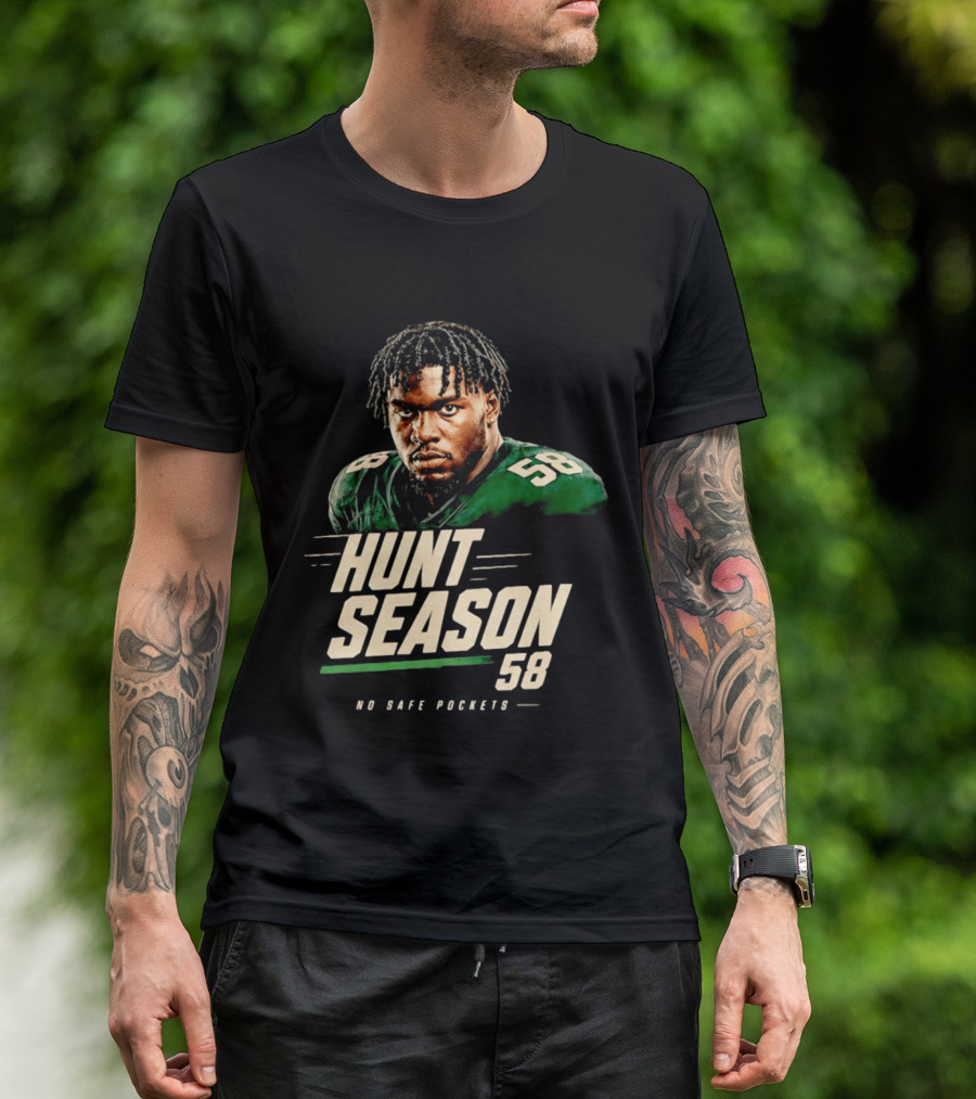 Nolan Smith Hunt Season 58 No Safe Pockets Philadelphia Eagles T-Shirt
