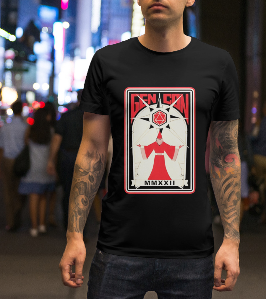 Gen Con MMXXII Wizard D20 Gaming Dungeons And Dragons T-Shirt