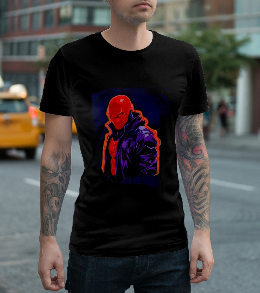 Red Hood Jason Todd DC Comics Vigilante Masked Hero T-Shirt