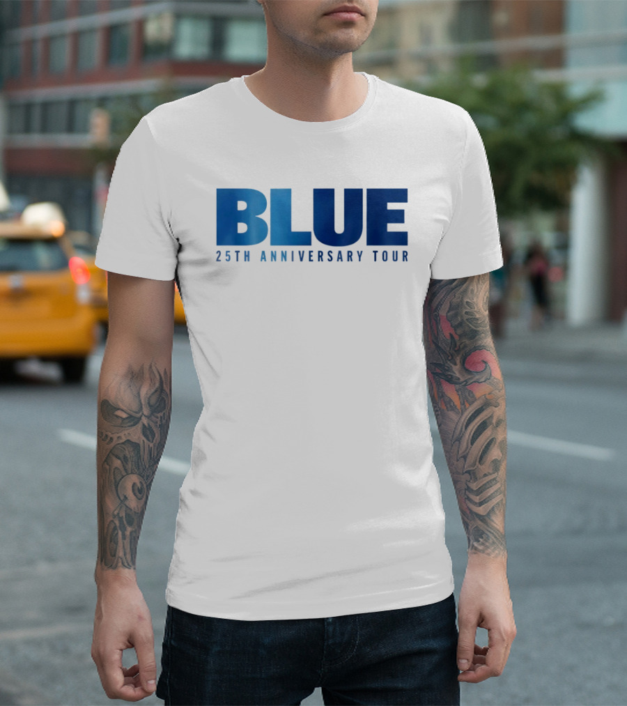 Blue 25th Anniversary Tour Music Concert Celebration T-Shirt
