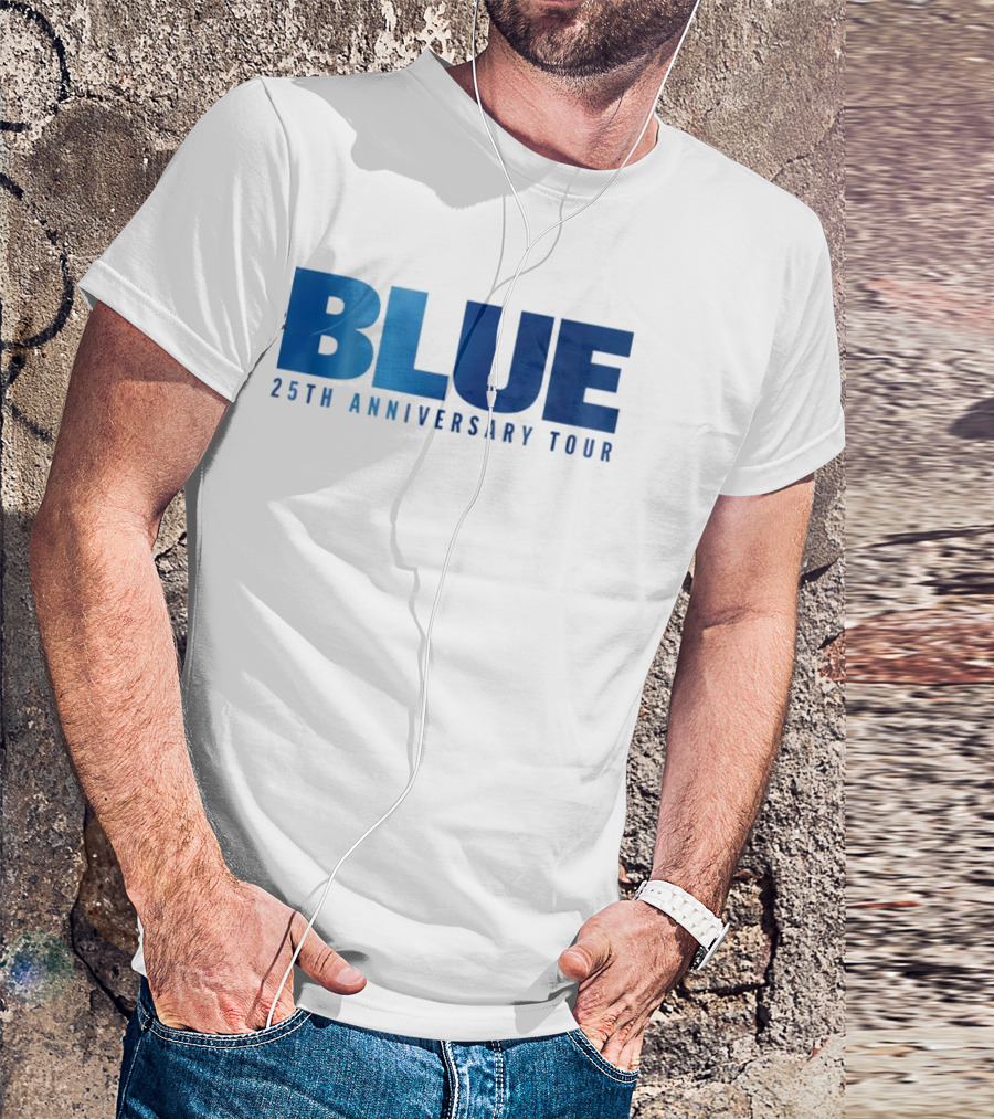 Blue 25th Anniversary Tour Music Concert Celebration T-Shirt