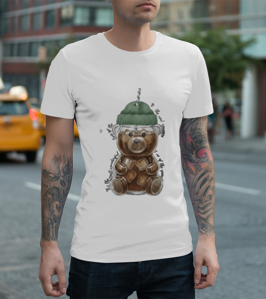 Starbucks Bear Cold Coffee Christmas 2023 Edition T-Shirt