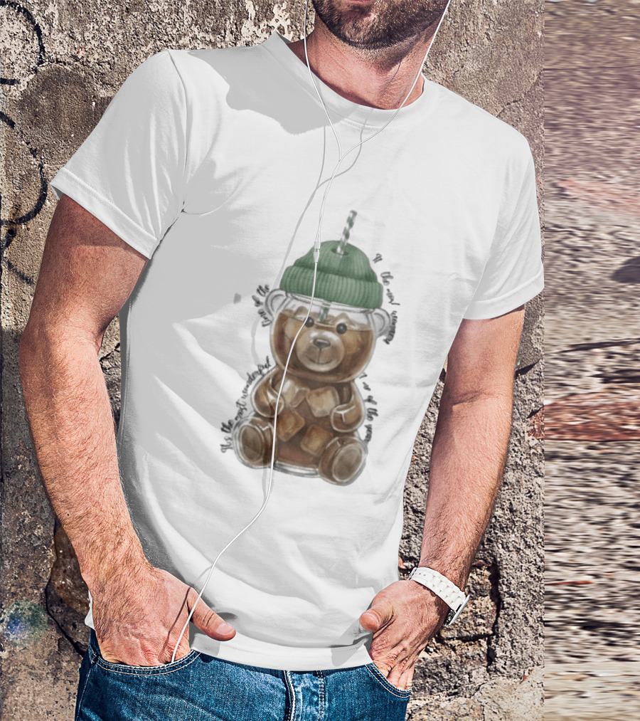 Starbucks Bear Cold Coffee Christmas 2023 Edition T-Shirt