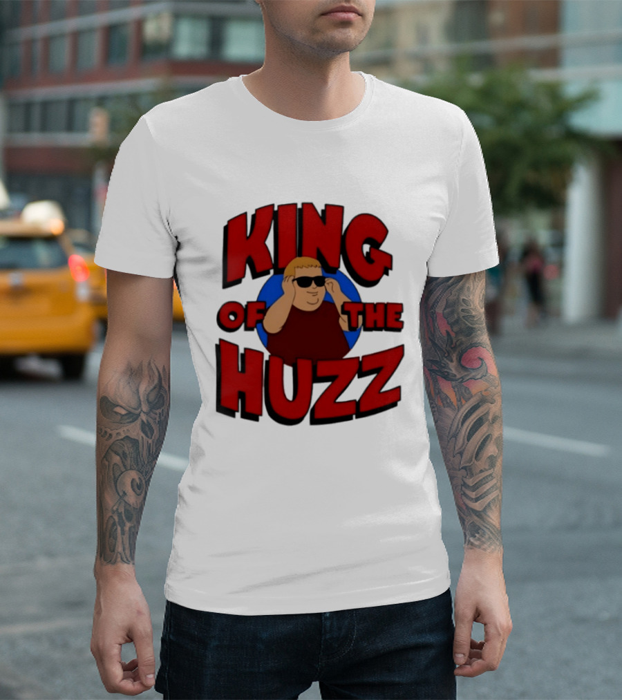 King Of The Huzz Iconic Retro Humor Vibe T-Shirt