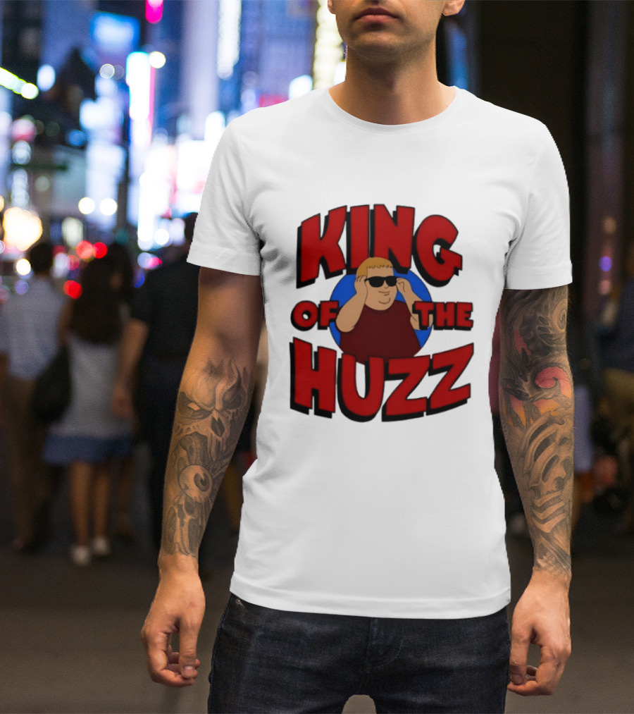 King Of The Huzz Iconic Retro Humor Vibe T-Shirt
